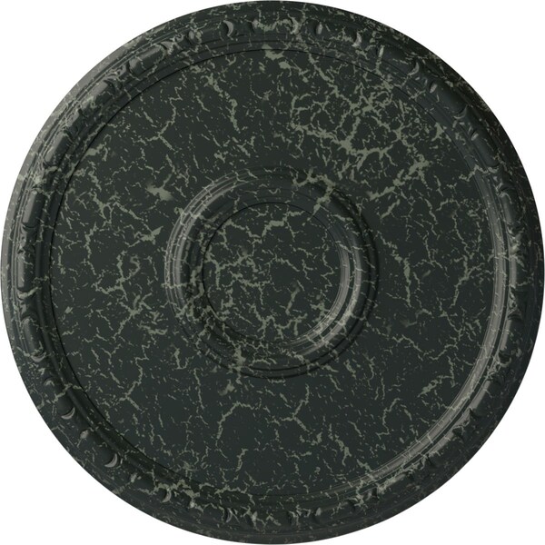 Ekena Millwork Odessa Bead & Barrel Medallion (Canopies up to 5"), 19 3/4"OD x 1 3/8"P, Painted Turtle Crackle CM20ODPTC - main